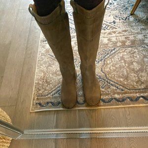 Frye Paige Riding Boot - Size 8 Womens (grey/taupe)